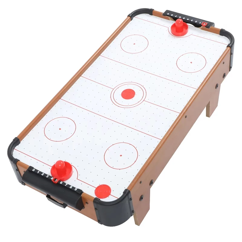 ABUM-mesa de Hockey sobre hielo, juguete de mesa de madera con competición para niños, Mini juego divertido, juego de Hockey sobre hielo para niños y adultos