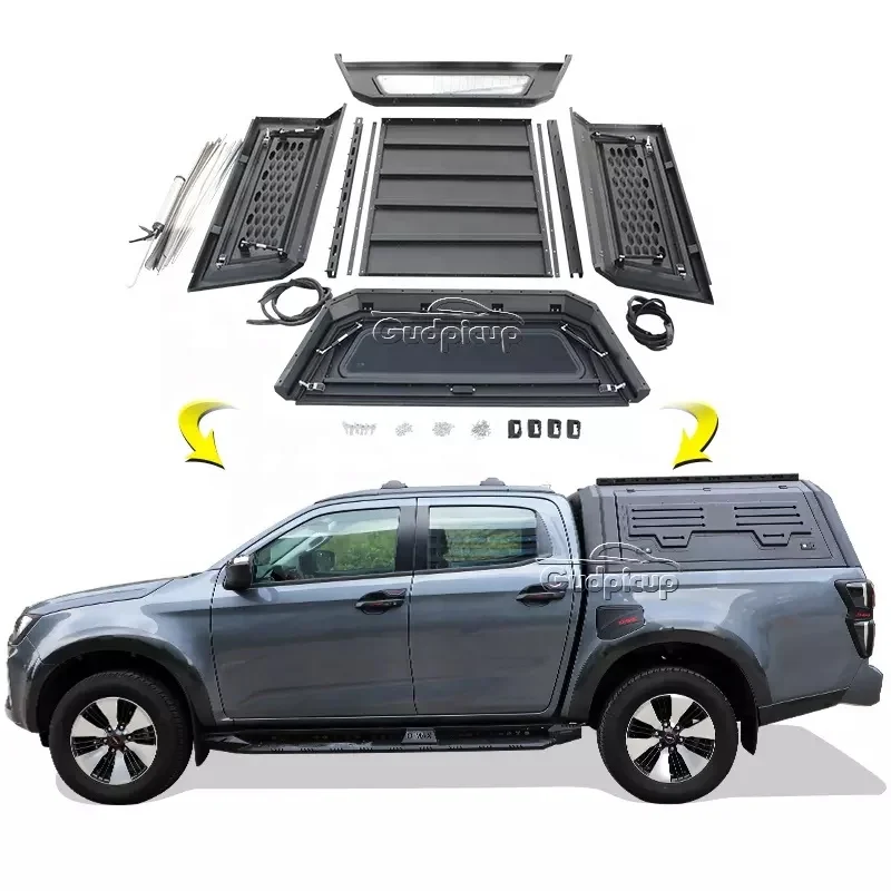 

High Quality Truck Canopy Topper Camper Dodge Ram Hardtop For Ram 1500 Amarok Hardtop Mitsubishi L200 Canopy