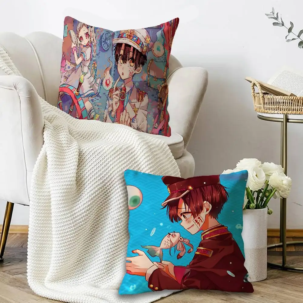 Toilet Bound Hanako Kun Anime Cushion Cover Pillowcase Upholstery Sofa Throw Pillow Home Decor Pillowcas