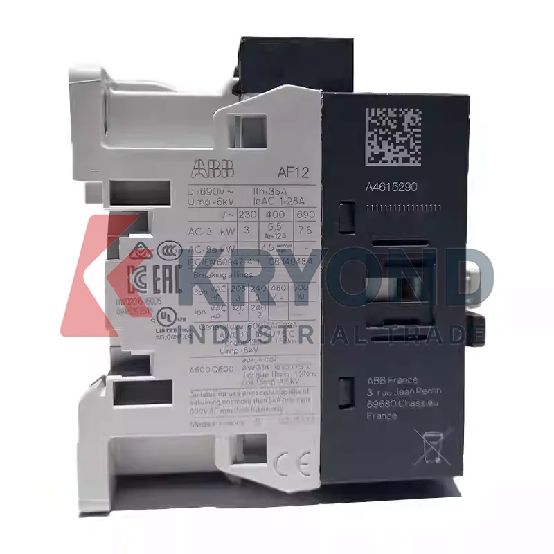 ABB AF12-30-10 مرحل ثلاثي الأقطاب للتحكم في المحركات وتوزيع الطاقة في التطبيقات الصناعية