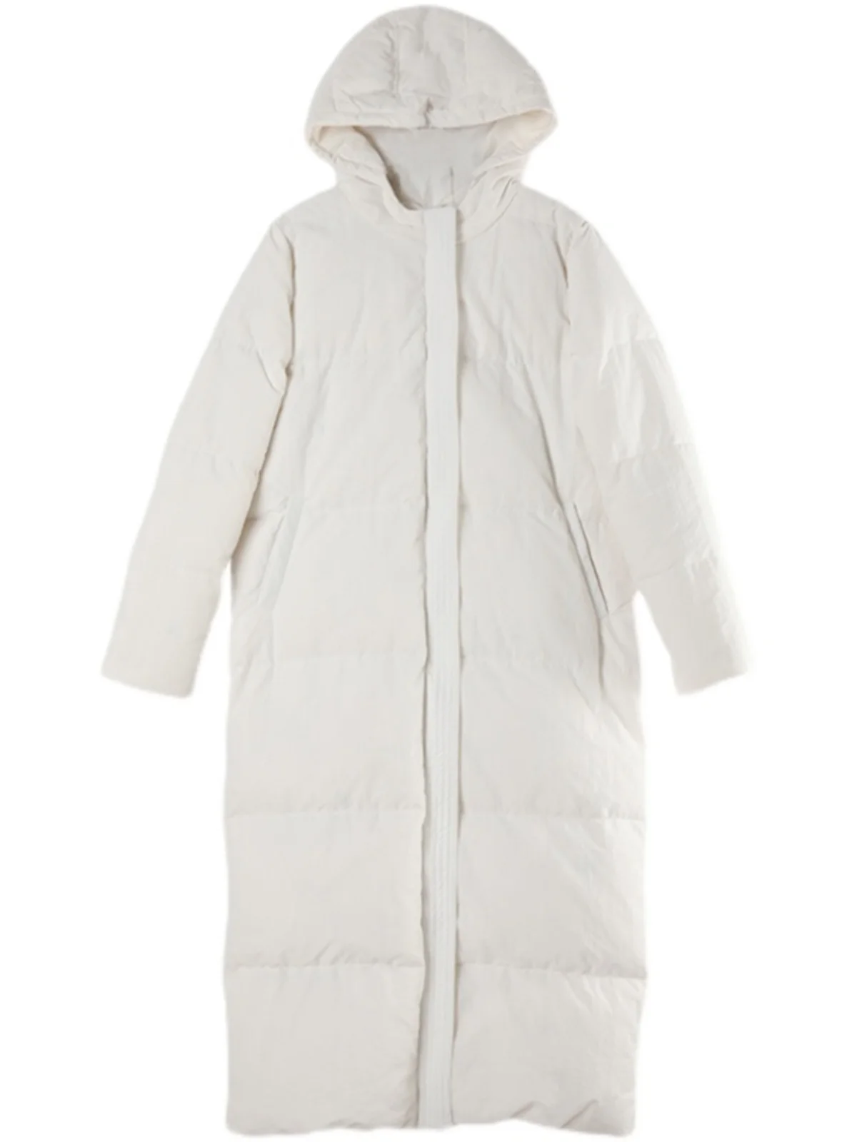 Over-ankle Women's Thickened White Duck Down Coat Long