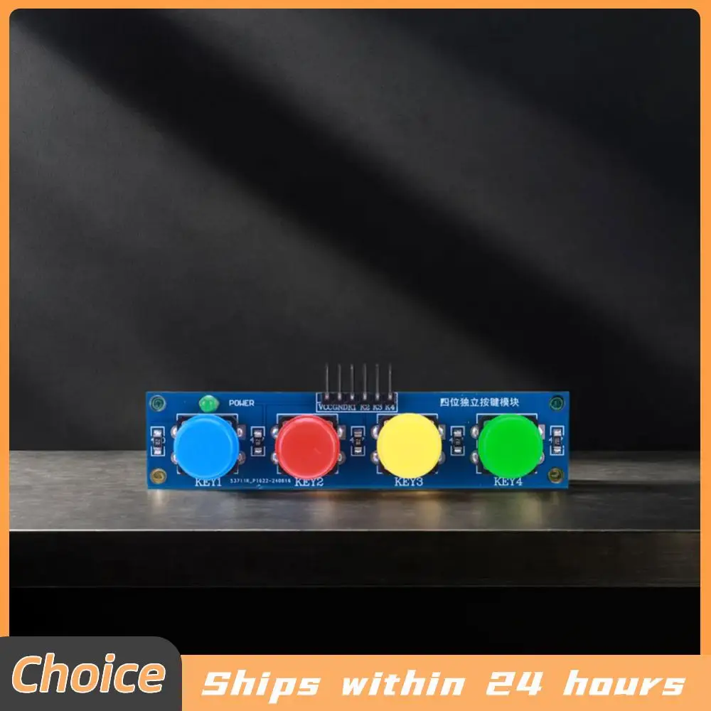4 Independent Buttons Touch Button Module with Hat & LED Indicator Keypad Module for Arduino Or Raspberry Pi