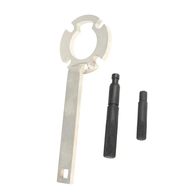  Metal Steel Crankshaft Pulley Wrench Strong Strength Crankshaft Pulley Fixing Tool Suitable for C70 S40 Models