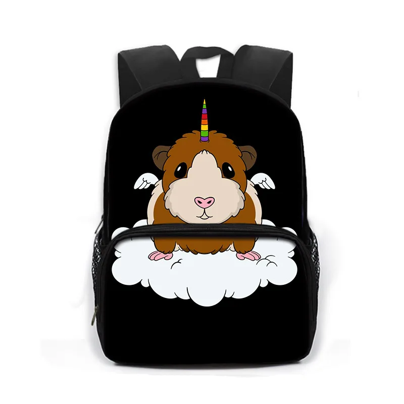 13inch Cute Pet Hamster School Bags for 3-6 Years Old Guinea Pigs Children Laptop Backpack Teenagers Kindergarten Bookbag Gift