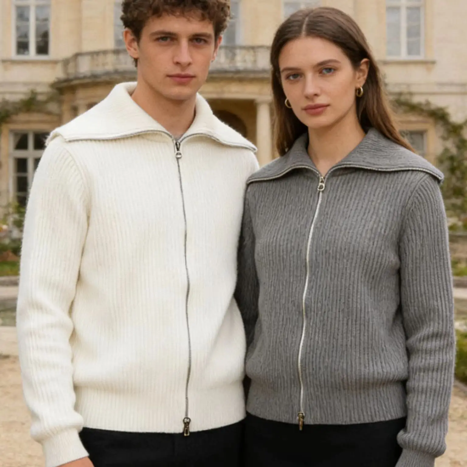 

Designer cardigan womens striped sweater classic old money style 100% cotton slim fit designer high quality women's clothing