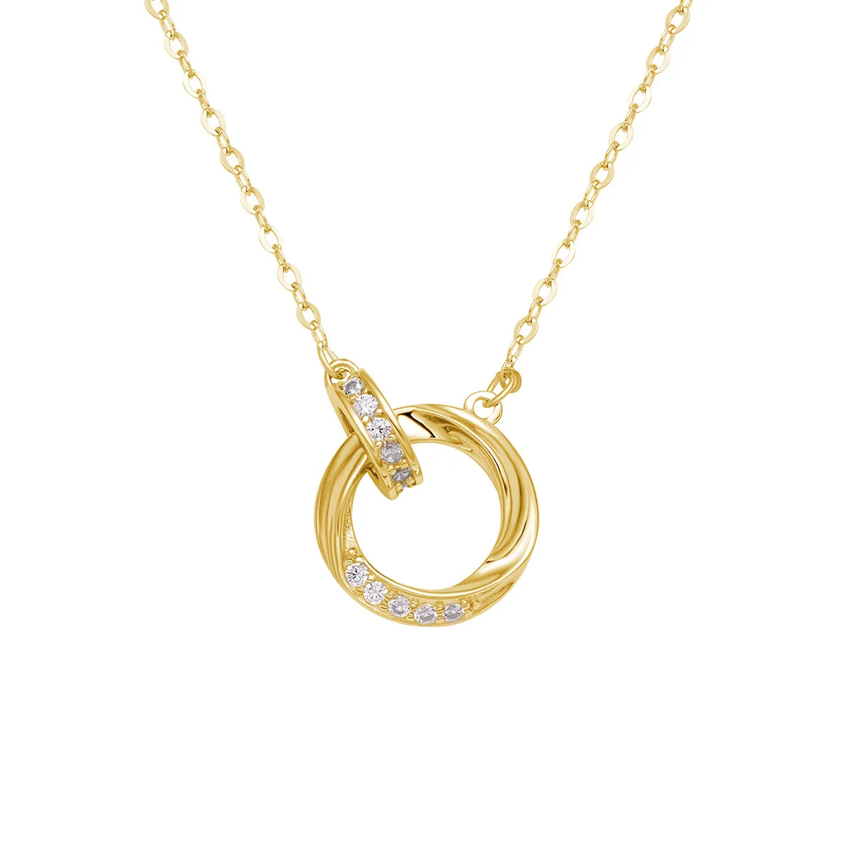 

S925 Yin Mobius Ring Necklace Female Pendant Celacium