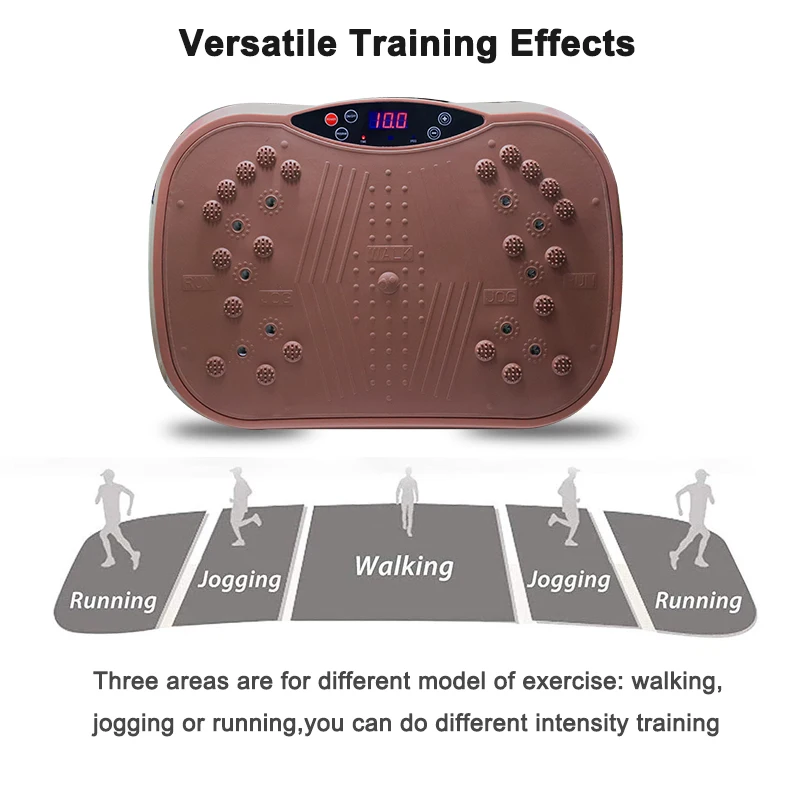 Vibration Plate Exercise Machine - Whole Body Workout Vibration Fitness Platform Home Training Equipment for Weight Loss Toning