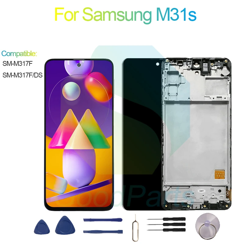 

Для Samsung M31s замена экрана 2340*1080 SM-M317F, SM-M317F/DS M31s ЖК сенсорный дигитайзер в сборе