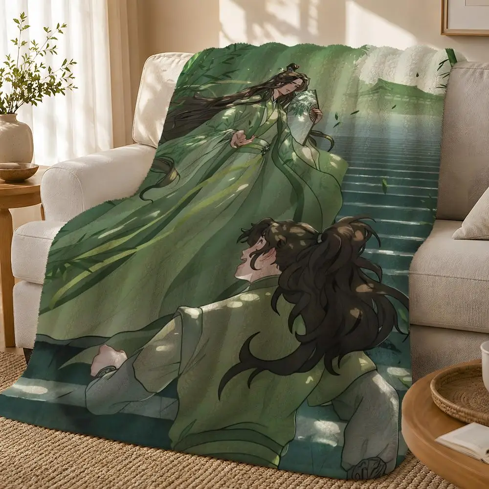 The Scum Villains Self-Saving System Throw 1pc Flannel Blanket Soft Lightweight Warm Cozy For Bedroom Sofa Bed