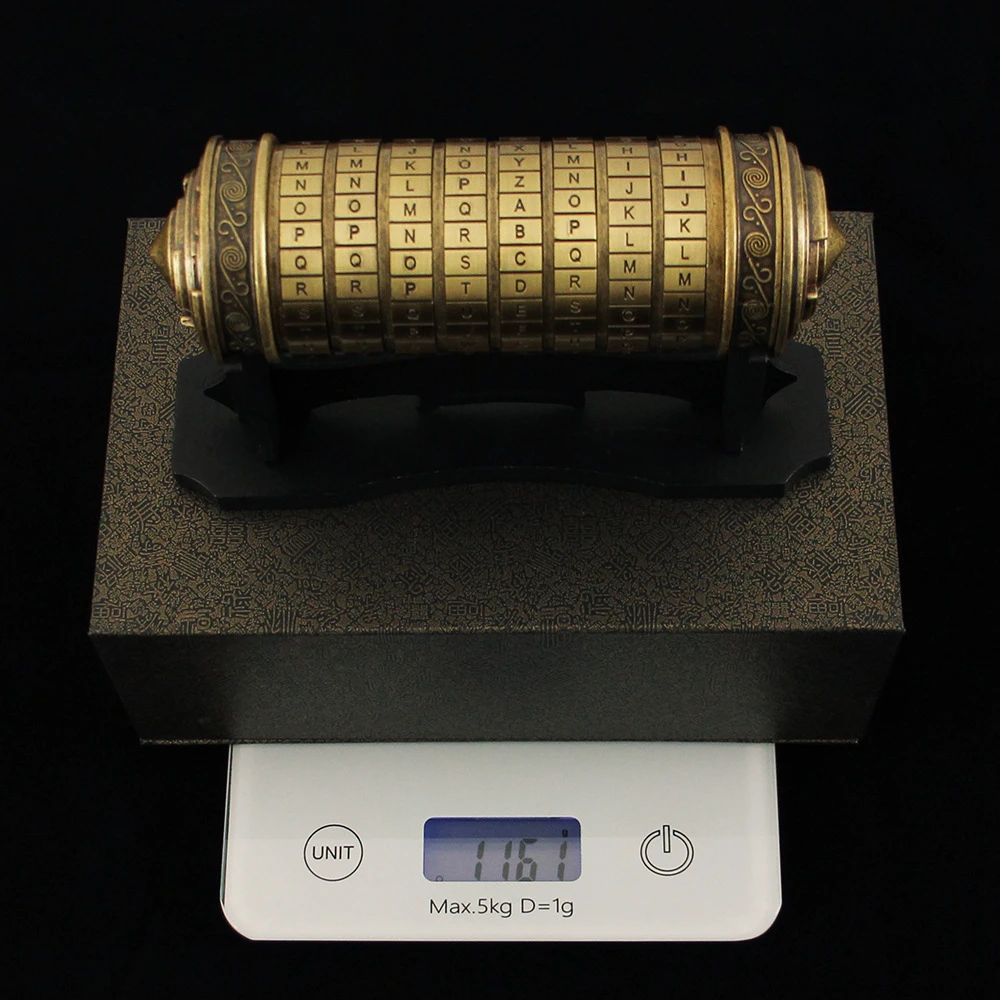 16.5 センチメートルクリエイティブギフト拡張ダヴィンチ暗号シリンダーロックギフトコレクション飾り男の子のおもちゃモデルお気に入りの誕生日プレゼント