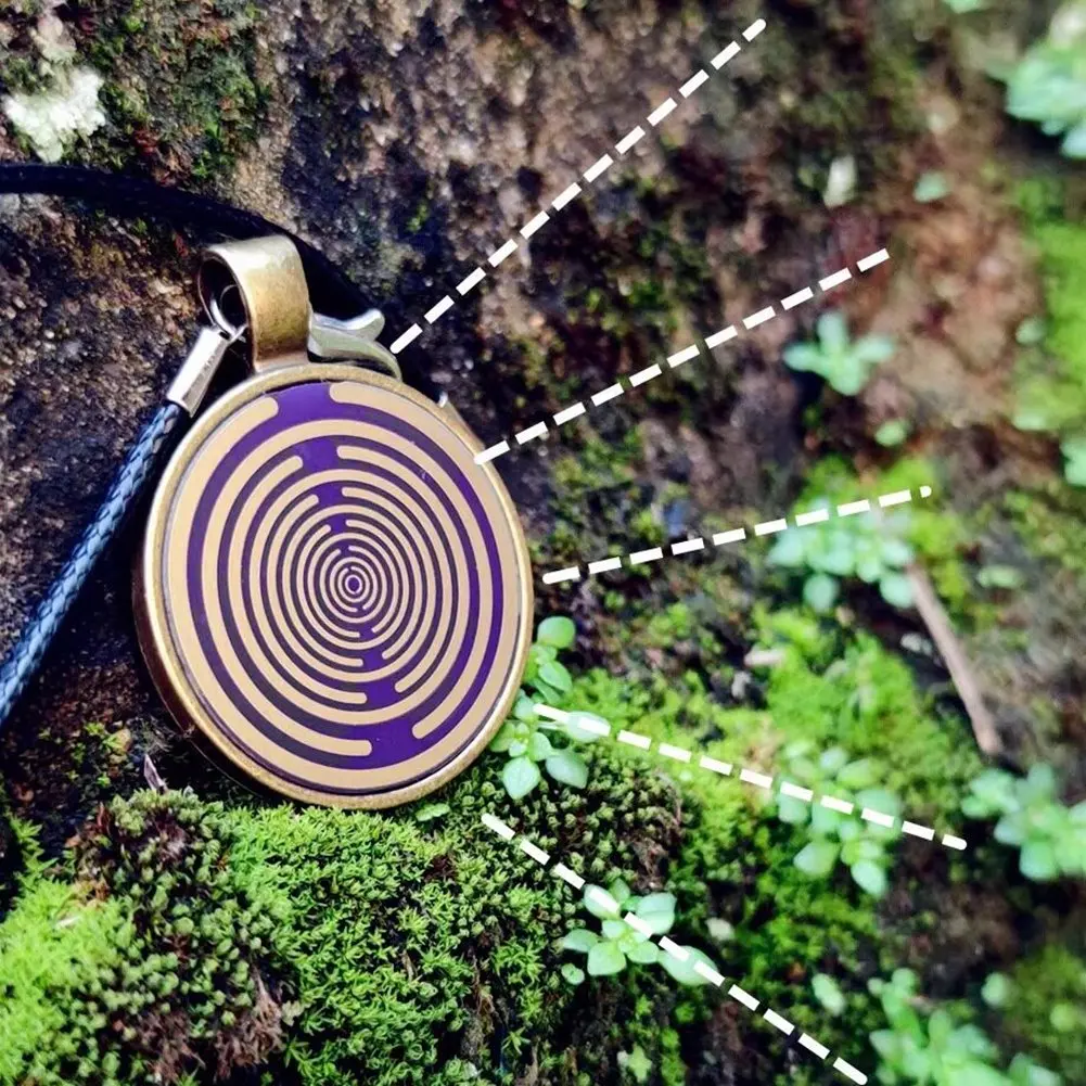 Flower of Life Necklace MWO Necklace Multi-Wave Oscillator Polarized Disc Balance and Boost Healing Jewelry