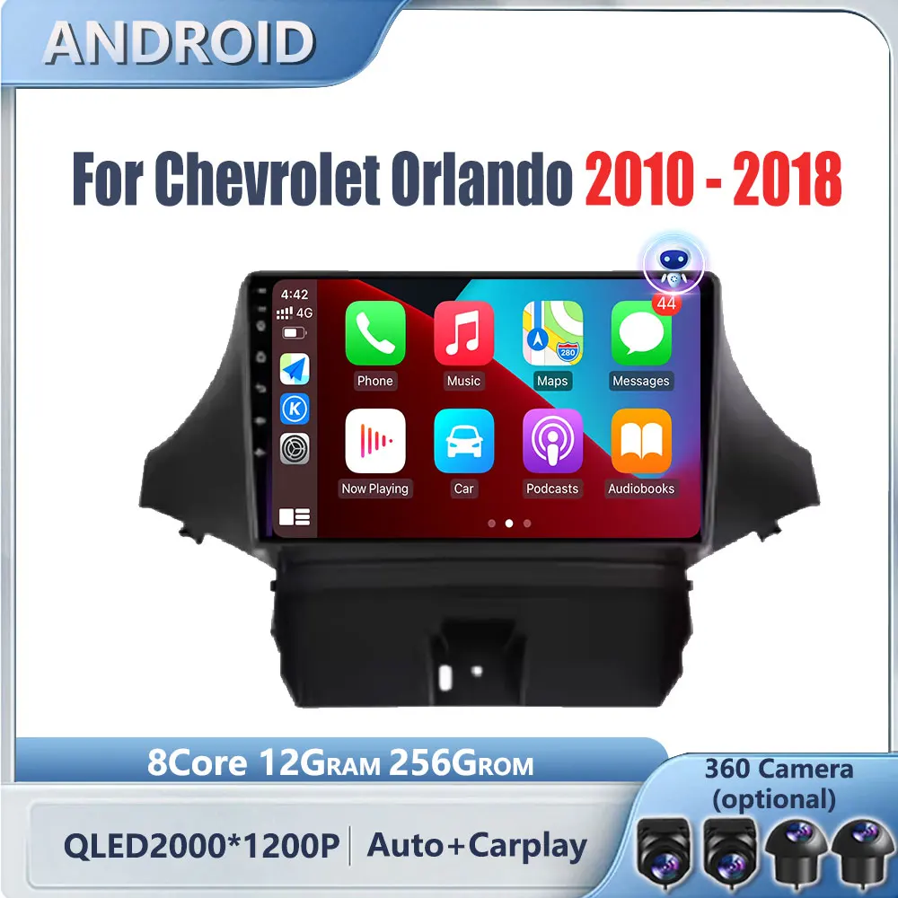 9Inch For Chevrolet Orlando 2010 - 2018 Wireless Carplay Android Auto Radio Navigation GPS Multimedia Video Player DVD