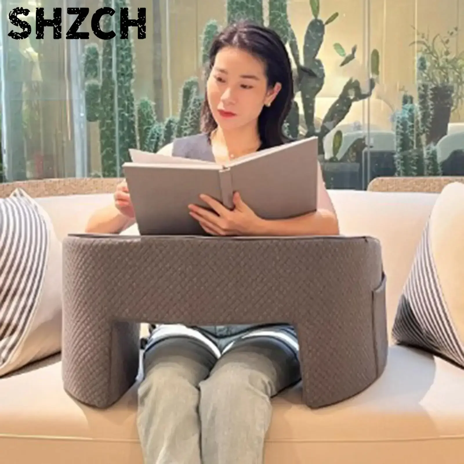 Gaming Pillow for Lap,Reading Pillow for Bed Memory Foam Bed Rest Pillow for Reading, Working, Playing game