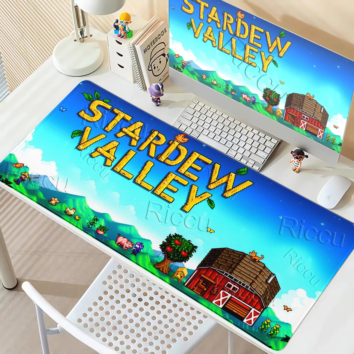 Extended Gaming Mouse Pad Pixel Art Kawaii Anime Table Mat PC Gamer Stardew Valley Mousepad Cartoon Kawaii Keyboard Protect Pads