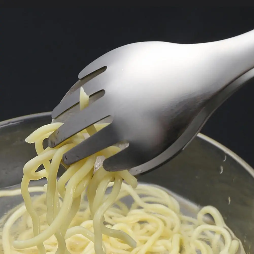 304 Stainless Steel Tongs Stainless Steel Serving Tongs for Salad Buffet 8 Inch Food Tongs for Bbq Grilling Fork for Cake Bread