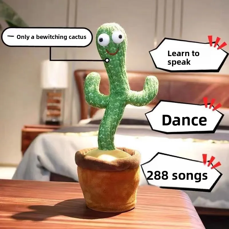 

Dancing cacti can sing, twist and talk, funny children's toys, home decoration ornaments