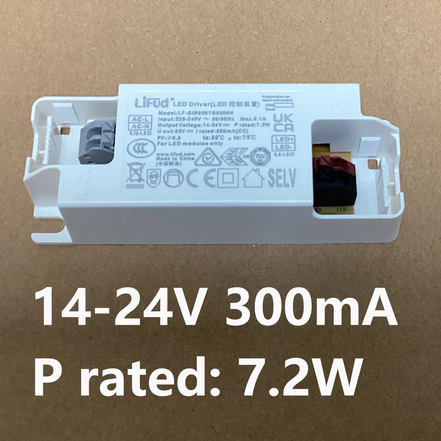 Lifud Constant Current Flicker Free LED Driver 135mA 160mA 180mA 200mA for Class II light fixtures