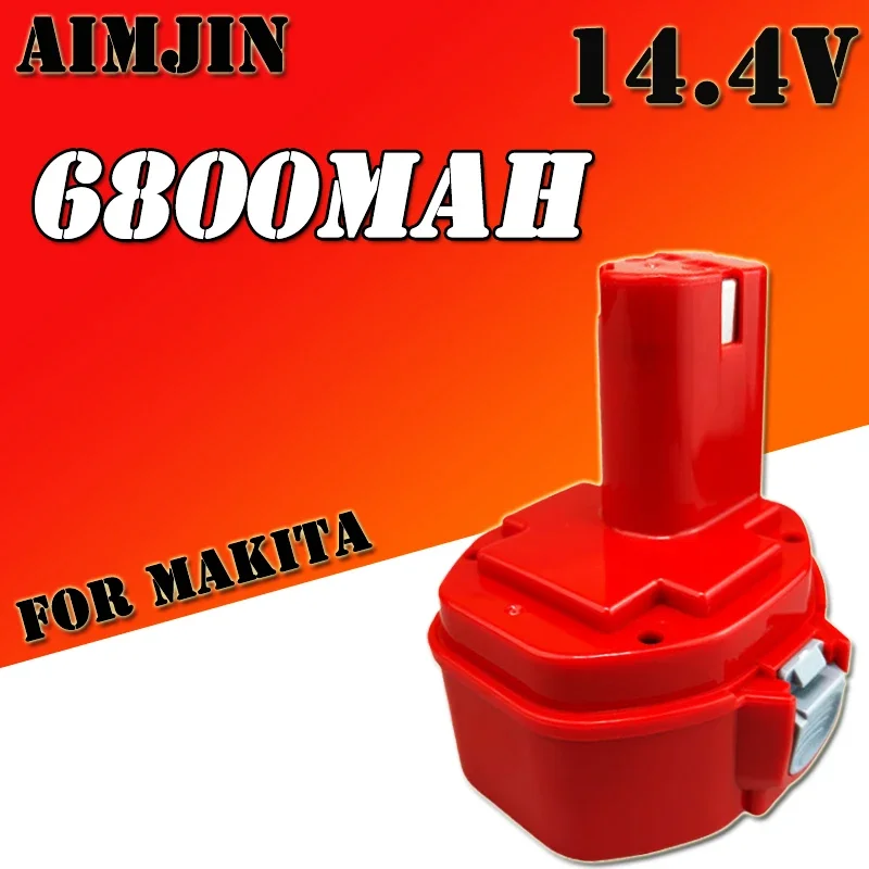 

NEW 14.4V Power Tools Battery 6800mah Ni-MH for Makita 14.4V Cordless Drills screwdriver Battery 1420 1433 1434 1435 6337D