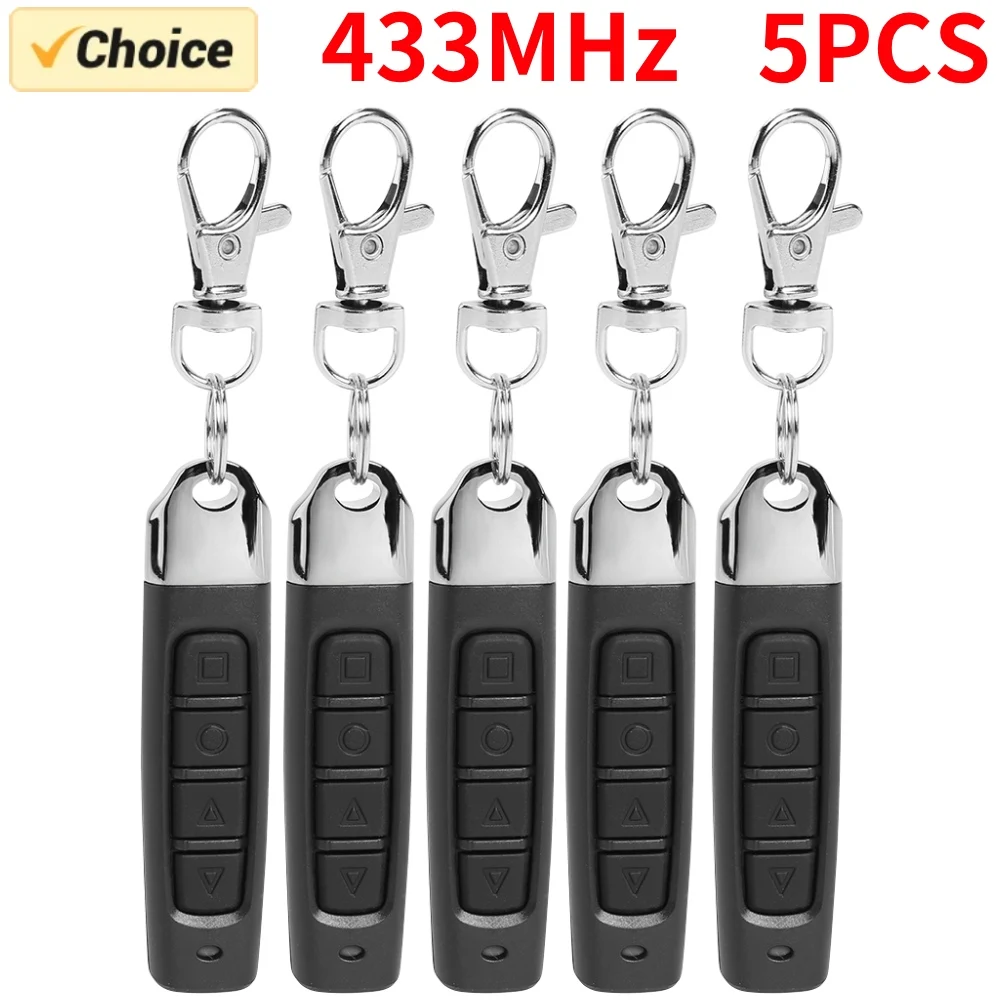 1/5PCS 433MHz Auto Copy Remote Control Electric Garage Door Opener Remote Controller Duplicator Clone Cloning Code Transmitter