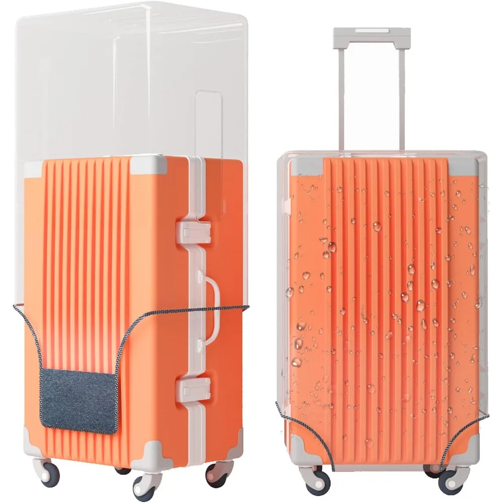 

Clear PVC Luggage Cover Protectors 20 Inch Suitcase Cover for Suitcase TSA Approved 18-21Inch (18.50''H x 14.37''L x 9.44''W)
