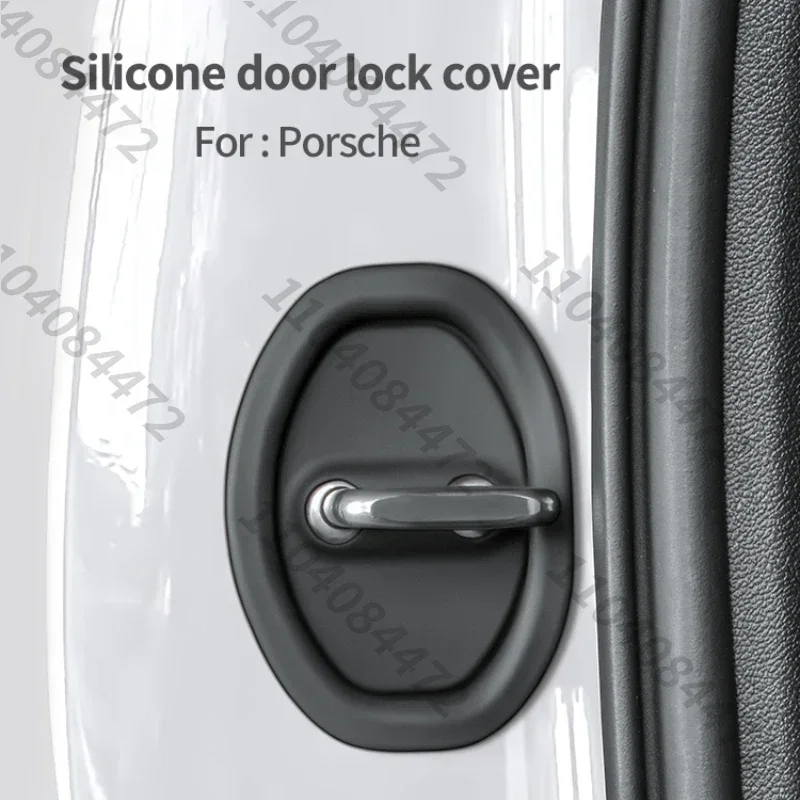 Car Door Lock Buckle Protection Cover For Porsche Boxster Panamera Macan Cayenne 911 718 971 911 970 981 Door Mute Accessories