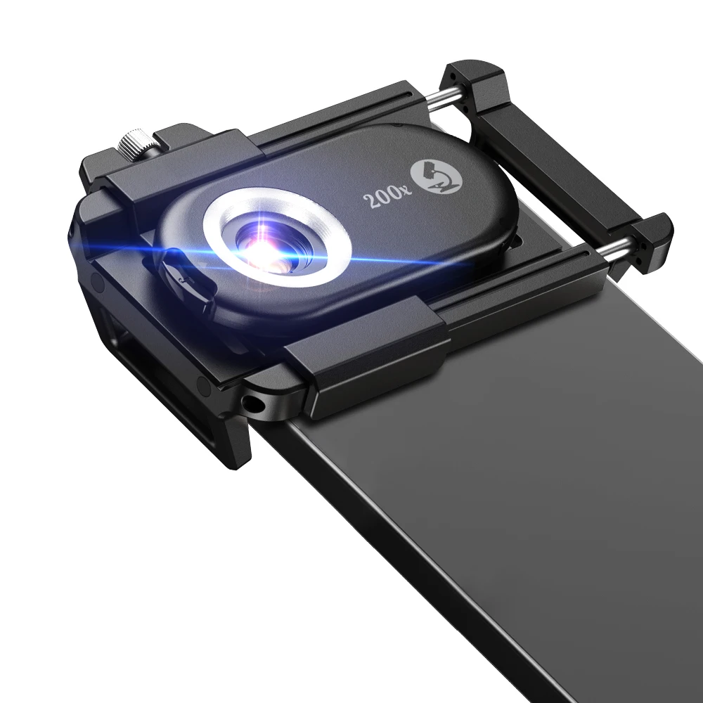APEXEL 200X HD Phone Microscope Lens Smartphone Macro Magnifier with LED Light for Plant Observation, Photo & Videos Shooting