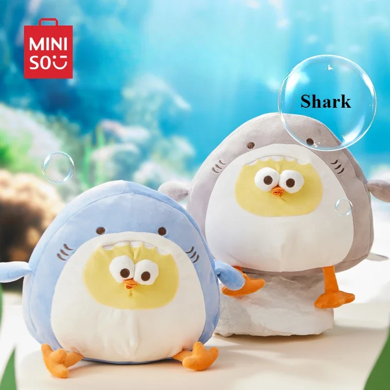 MINISO Vitality Ocean Series Turtle DUN DUN Chicken Plush Doll Kawaii Decorative Ornament Sleeping Pillow Toy Christmas Gift