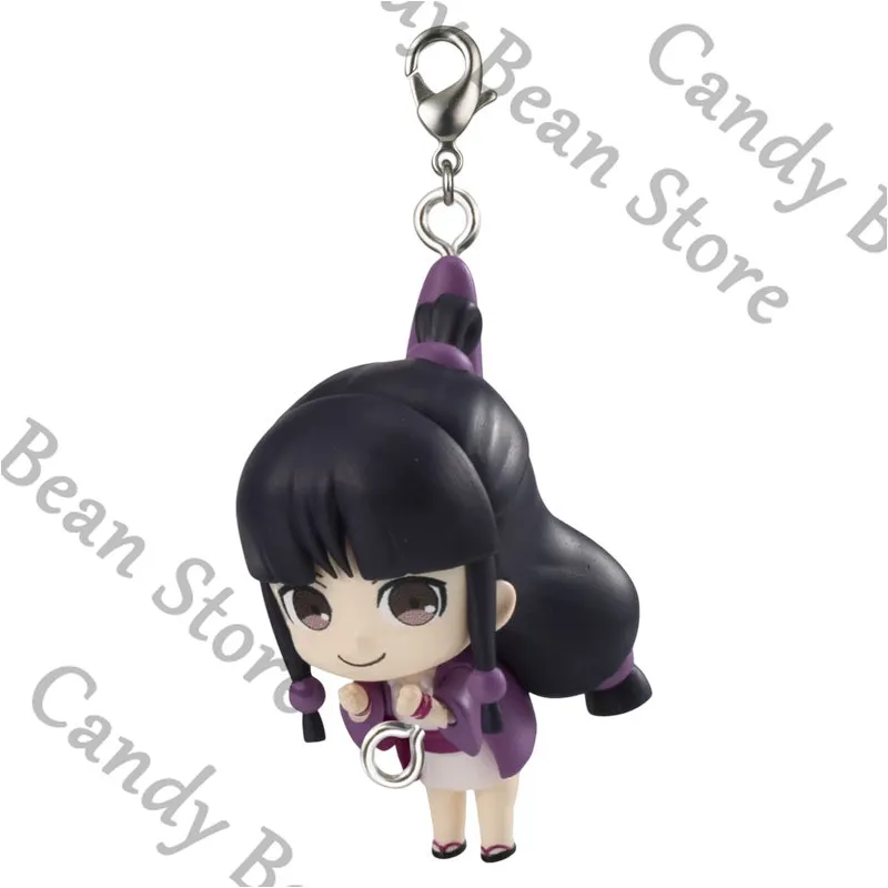 Genuine Anime ‌‌Ace Attorney Phoenix Wright Miles Edgeworth Maya Fey Cosplay Capsule Figurine Cartoon Series Connection Model