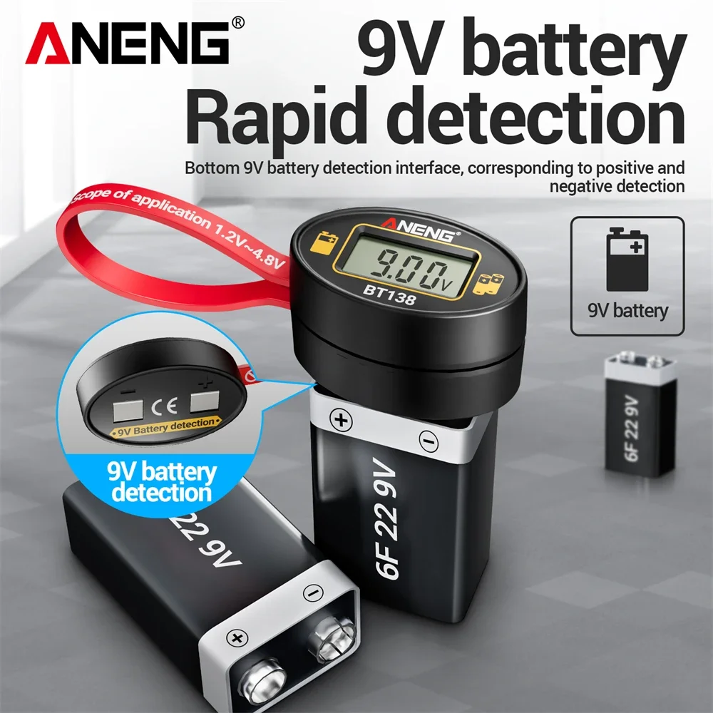 Digital Multimeter Professional Battery Level Tester Kit ANENG AC/DC Voltage Resistance NCV induction Multifunction Meter Tools