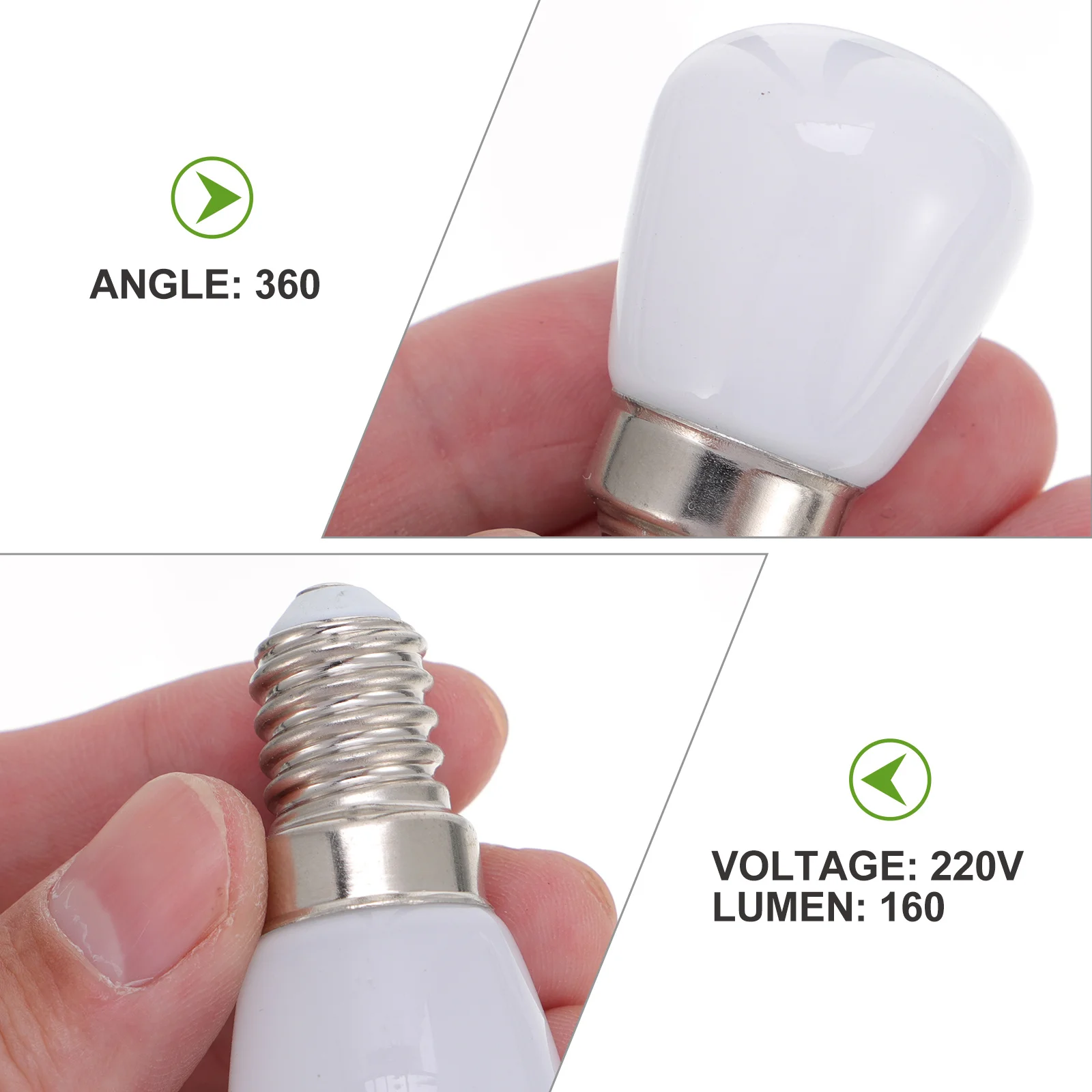 

4Pcs LED Refrigerator Light Bulb 3W 220V E14 Base Warm White Appliance Bulb for Fridge Range Hood Chandelier Replacement