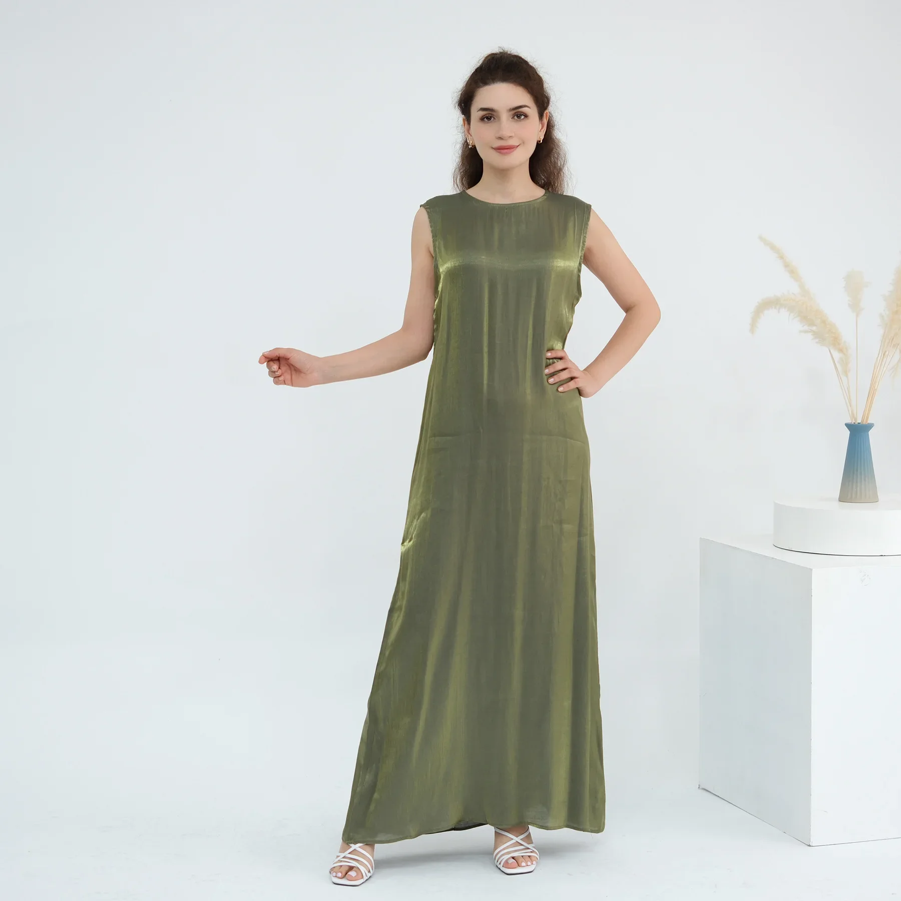 2 pçs eid brilhante aberto abaya dubai kaftan feminino conjuntos muçulmanos quimono jalabiya vestido kebaya caftan marocain femme robe islam roupas