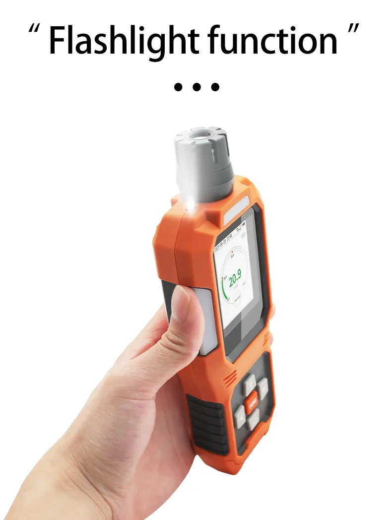 Aikesi O2 Misuratore di ossigeno portatile Analizzatore di gas Rilevatore di gas naturale Rilevatore di gas combustibile 0~30% VOL