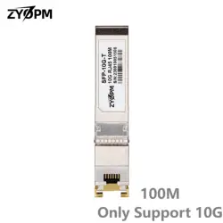 10GBase-T 100m SFP+ Transceiver, 10G SFP+ to RJ45 Copper Module, CAT6a/7,for Cisco Mikrotik Ubiquiti Inter TP-LINK Broadcom chip
