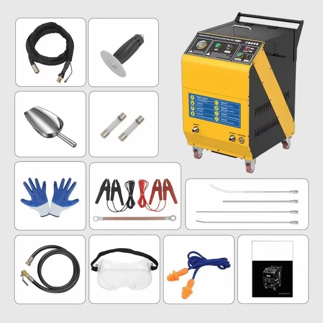 AUTOOL HTS708 Dry Ice Blasting Machine Automotive Engine Carbon Cleaning Equipment No Disassembly Carbon Deposit Remover Tool