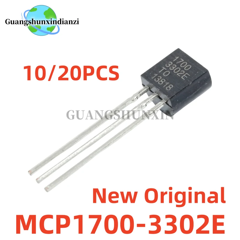Brand New Original 10/20PCS MCP1700-3302E/TO MCP1700 1700-3302E MCP1700-3302E 1700 3302E TO-92 Best Quality In Stock