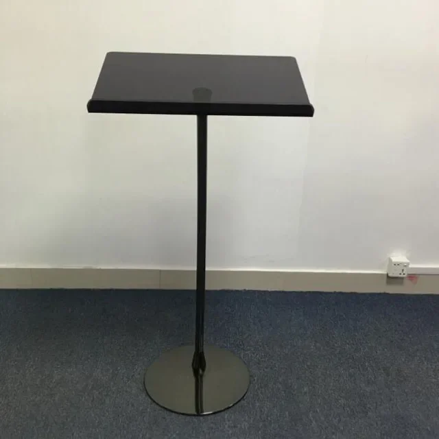 Acrylic podium black acrylic lecture table