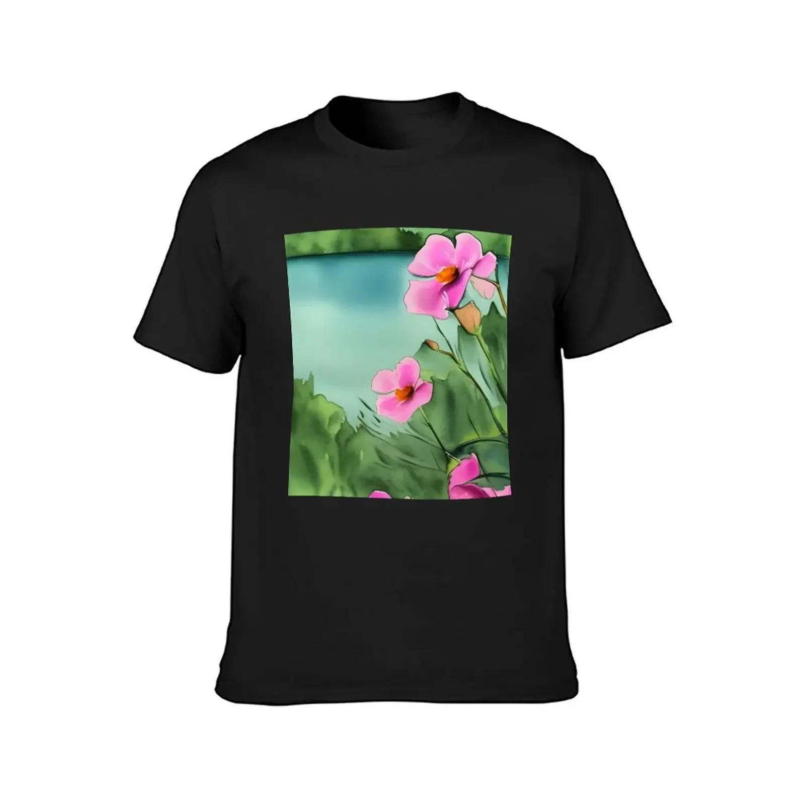 Cute Summer Botanical T-Shirt animal prinfor boys vintage mens graphic t-shirts