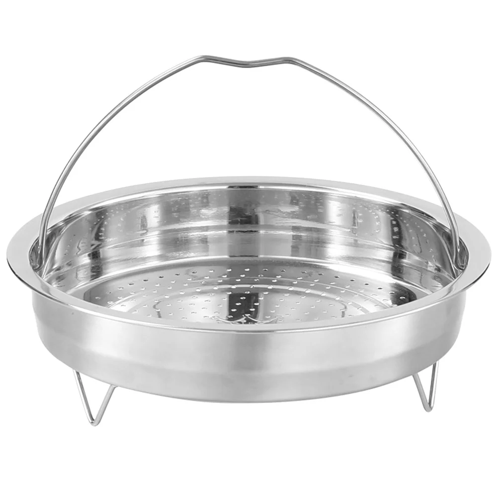 

Stainless Steel Rice Cooker Steaming Basket Sturdy Food Steamer Basket for Pot Vegetables Seafood Household Kitchen Steamer