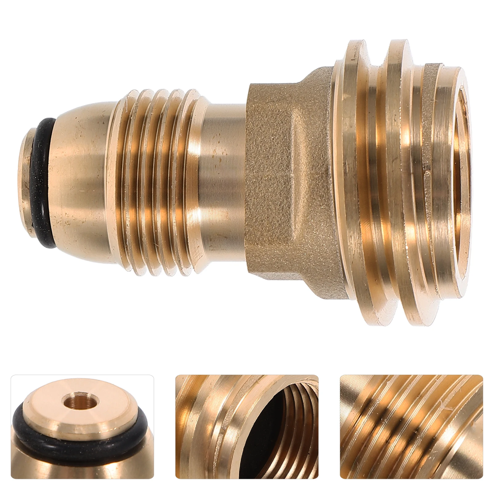 

Connecting Gas Furnace Connector Metal Conversion Head Propane Tank Camping Accessory Convert