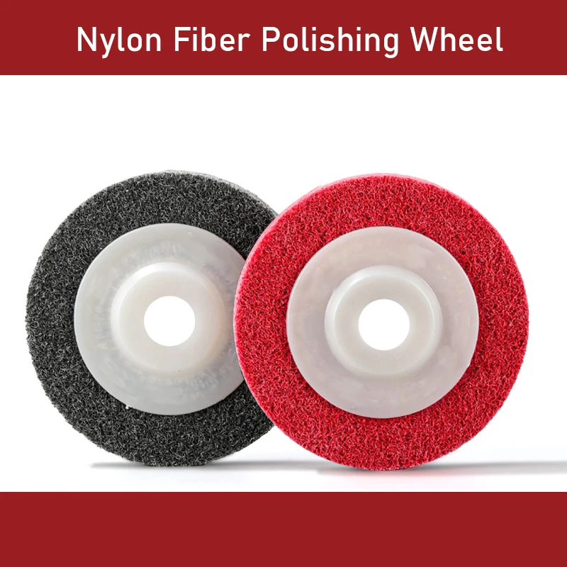 

9P твердость 4 дюйма 100 мм полировальный круг из нейлонового волокна шлифовальная подушечка для угловой шлифовальной машины нетканый круглый шлифовальный диск