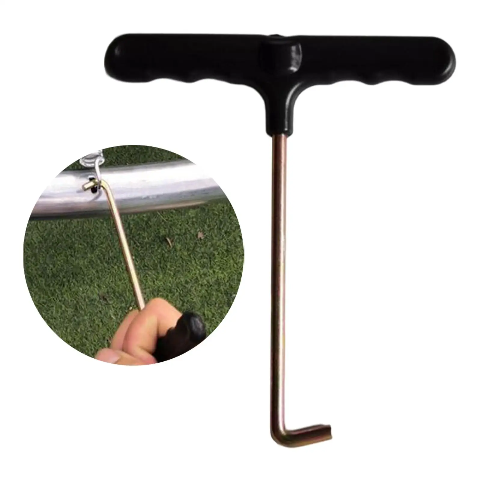 Trampoline Puller Trampoline Spring Pulling Tool Assembly Install Durable Hand Tool Heavy Duty Wrench Trampoline Hook Tool