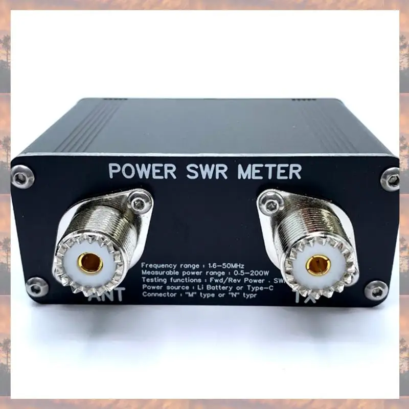 2025 الاتجاه 1.6-50 ميجا هرتز 0.5 واط-200 واط الموجات القصيرة الطاقة SWR متر برو PWR SWR متر مع 1.29 بوصة OLED + بطارية 50 ساعة سهلة ل
