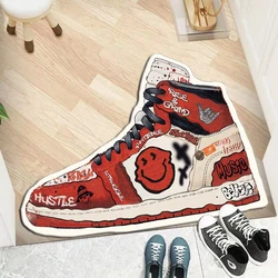 Sneaker Shape Carpet Popular Rugs Living Room Decoration Bedroom Parlor Children Room Area Rug Mat Soft Flannel Rug and Carpet