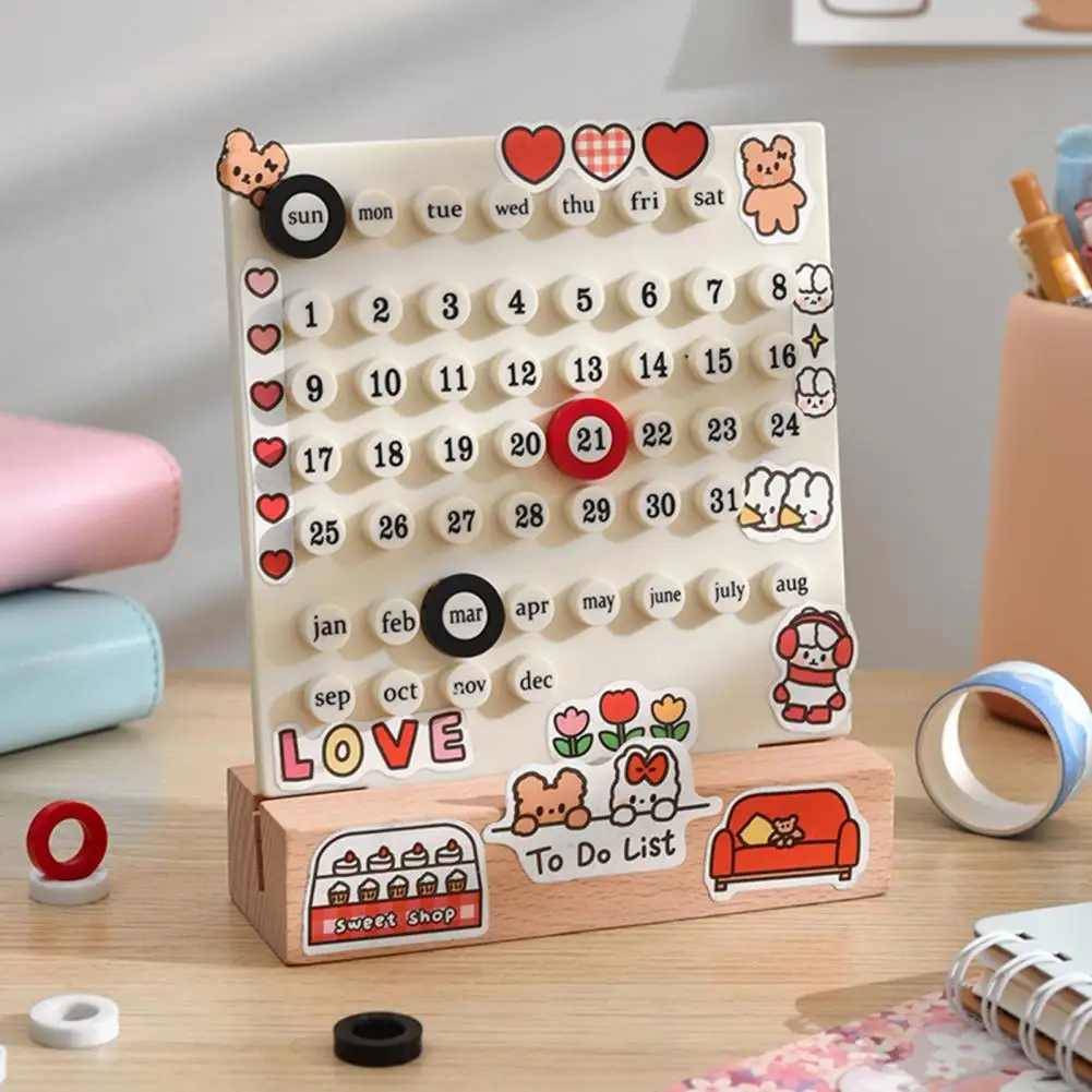 

Handmade Ring Desk Calendars Desk Decorations Handmade Diy Desk Calendar Personalized Office Decor Space-saving for Home