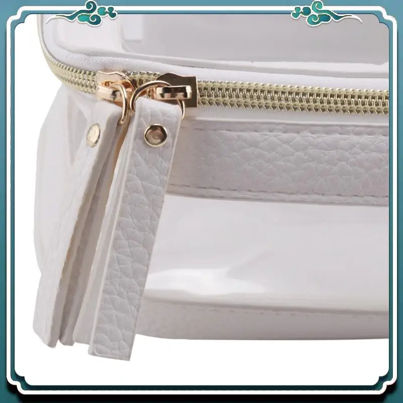 

Clear Makeup Case Toiletry Bag Multipurpose Travel Makeup Train Case Portable Cosmetic Organizer Transparent Storage Bag Durable
