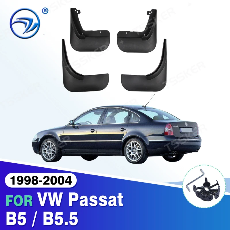 Set Mud Flaps For VW Passat B5 / B5.5 1998-2004 Mudflaps Splash Guards Front Rear Mud Flap Mudguards 2003 2002 2001 2000 1999