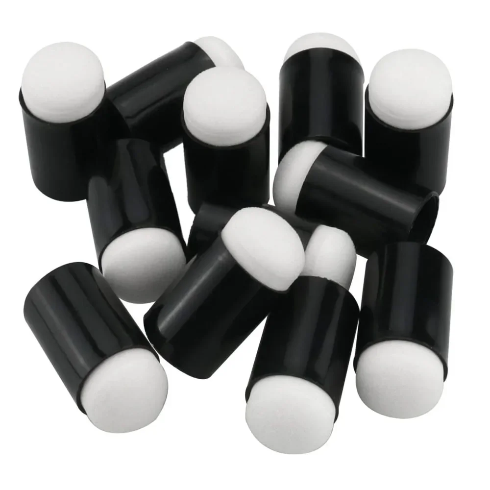 10 قطعة مهود الأصابع الإسفنجية لتلوين الوجه وأدوات الرسم للأطفال DIY بها بنفسك اليدوية اللوحة الضغط غطاء للأصابع