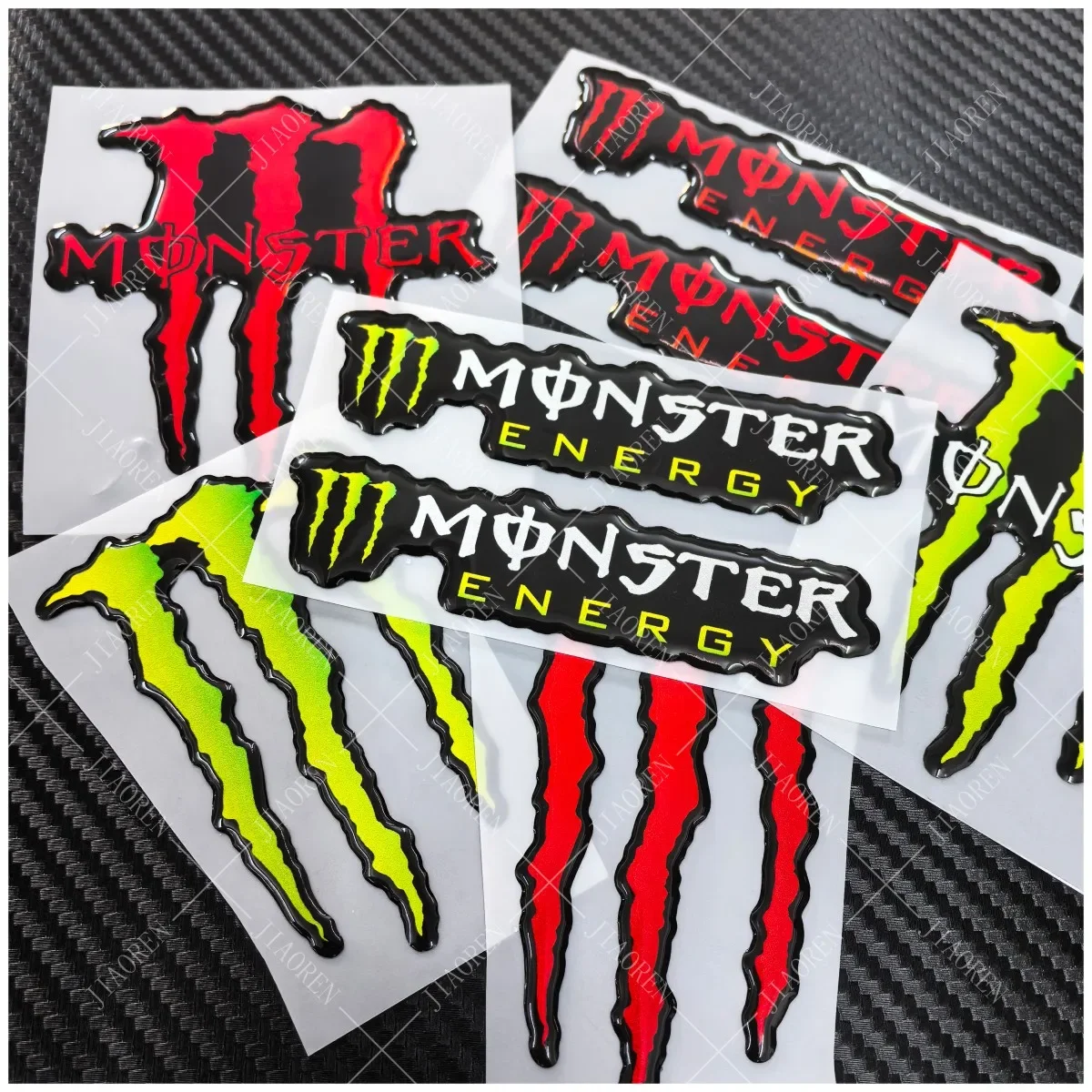 3D Gel  Monster Energy Sticker Logo Emblem Decal For Yamaha Honda Kawasaki Suzuki Ktm Bmw