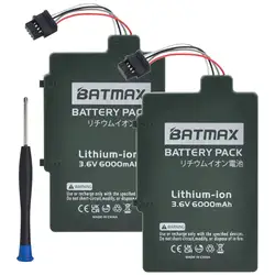 Batmax 6000mAh Replacement Bateria WUP-001 WUP-012 Battery for Nintendo Wii U Gamepad WUP-010 Battery with Free Tools