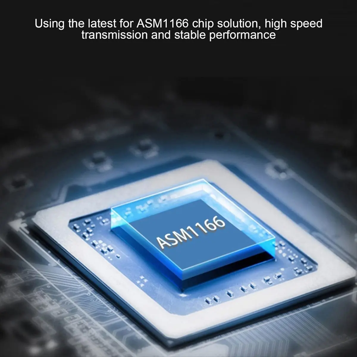 N86R M.2 to SATA3.0 Adapter Card, PCB 6Gbps High Speed ASM1166 M.2 PCIE to SATA Expansion Card Support 6 SATA Devices